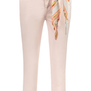 GUESS JEANS WOMEN'S PINK TROUSERS GUESS JEANS