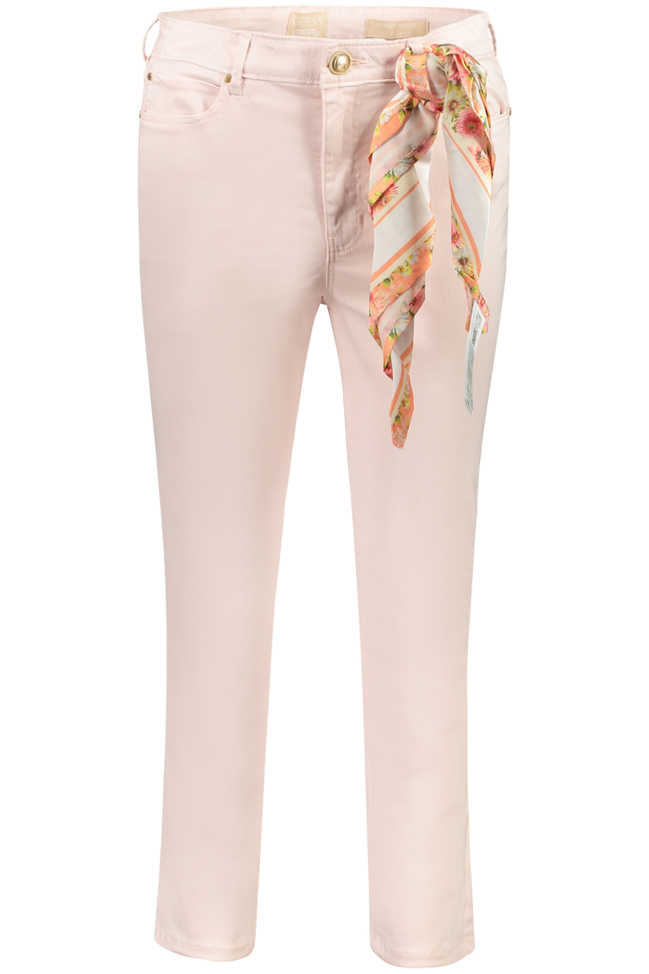 GUESS JEANS WOMEN'S PINK TROUSERS GUESS JEANS