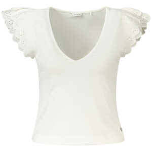 GUESS JEANS WOMEN'S SHORT-SLEEVE T-SHIRT WHITE GUESS JEANS