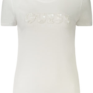 GUESS JEANS WOMEN'S SHORT-SLEEVE T-SHIRT WHITE GUESS JEANS