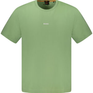 HUGO BOSS MEN'S SHORT-SLEEVED T-SHIRT GREEN BOSS