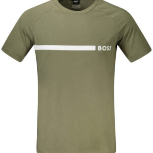 HUGO BOSS MEN'S SHORT-SLEEVED T-SHIRT GREEN BOSS