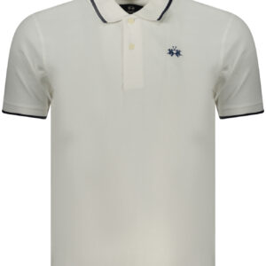 LA MARTINA MEN'S SHORT-SLEEVE POLO SHIRT WHITE LA MARTINA