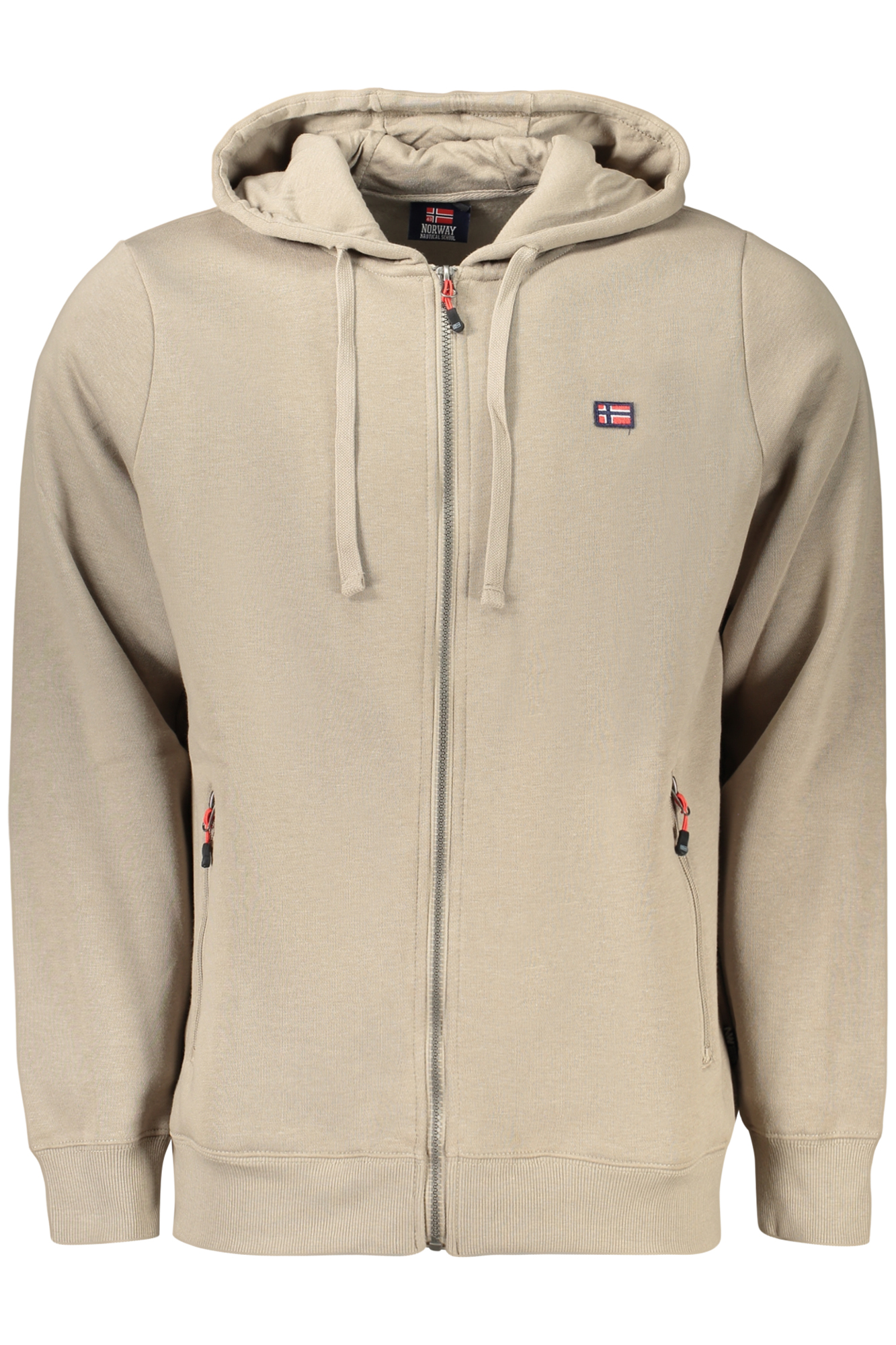 NORWAY 1963 MEN'S BROWN ZIP-UP SWEATSHIRT NORWAY 1963