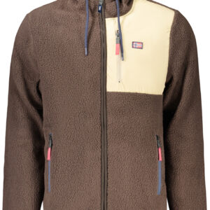 NORWAY 1963 MEN'S BROWN ZIP-UP SWEATSHIRT NORWAY 1963