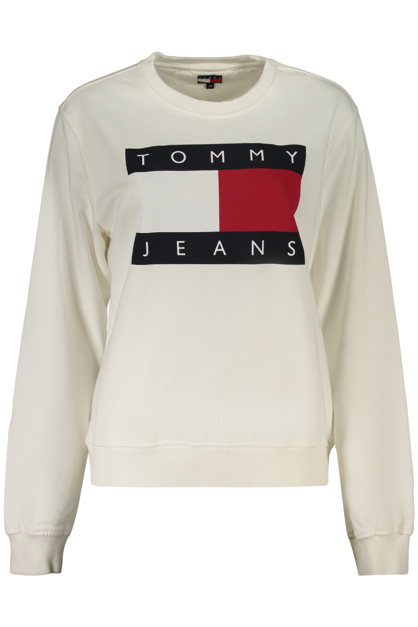 TOMMY HILFIGER WOMEN'S ZIP-UP SWEATSHIRT WHITE TOMMY HILFIGER
