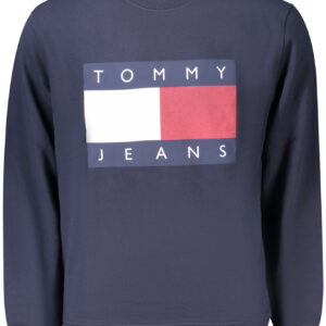 TOMMY HILFIGER MEN'S BLUE ZIP-UP SWEATSHIRT TOMMY HILFIGER