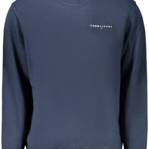 TOMMY HILFIGER MEN'S BLUE ZIP-UP SWEATSHIRT TOMMY HILFIGER
