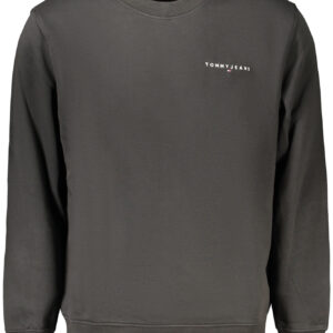 TOMMY HILFIGER MEN'S BLACK ZIP-UP SWEATSHIRT TOMMY HILFIGER