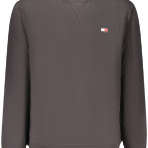 TOMMY HILFIGER MEN'S BLACK ZIP-UP SWEATSHIRT TOMMY HILFIGER