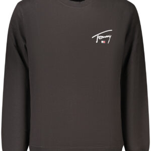 TOMMY HILFIGER MEN'S BLACK ZIP-UP SWEATSHIRT TOMMY HILFIGER