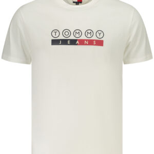 TOMMY HILFIGER MEN'S SHORT-SLEEVE T-SHIRT WHITE TOMMY HILFIGER