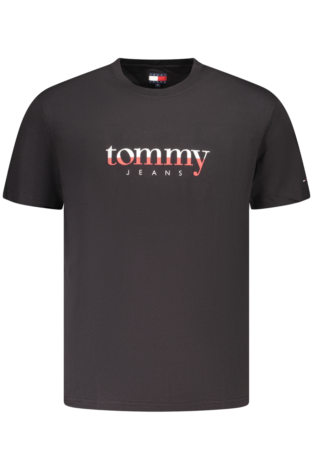 TOMMY HILFIGER MEN'S SHORT-SLEEVE T-SHIRT BLACK TOMMY HILFIGER