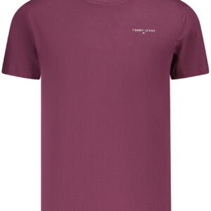 TOMMY HILFIGER MEN'S SHORT-SLEEVE T-SHIRT PURPLE TOMMY HILFIGER