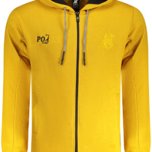 US GRAND MEN'S YELLOW ZIP-UP SWEATSHIRT U.S. GRAND