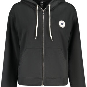 Converse Women's Zip-Up Hoodie Black CONVERSE