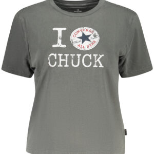 CONVERSE WOMEN'S SHORT-SLEEVE T-SHIRT GREY CONVERSE