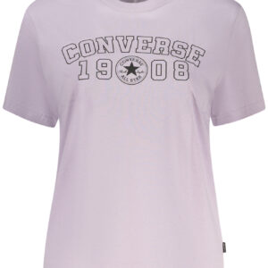 CONVERSE WOMEN'S PURPLE SHORT-SLEEVE T-SHIRT CONVERSE