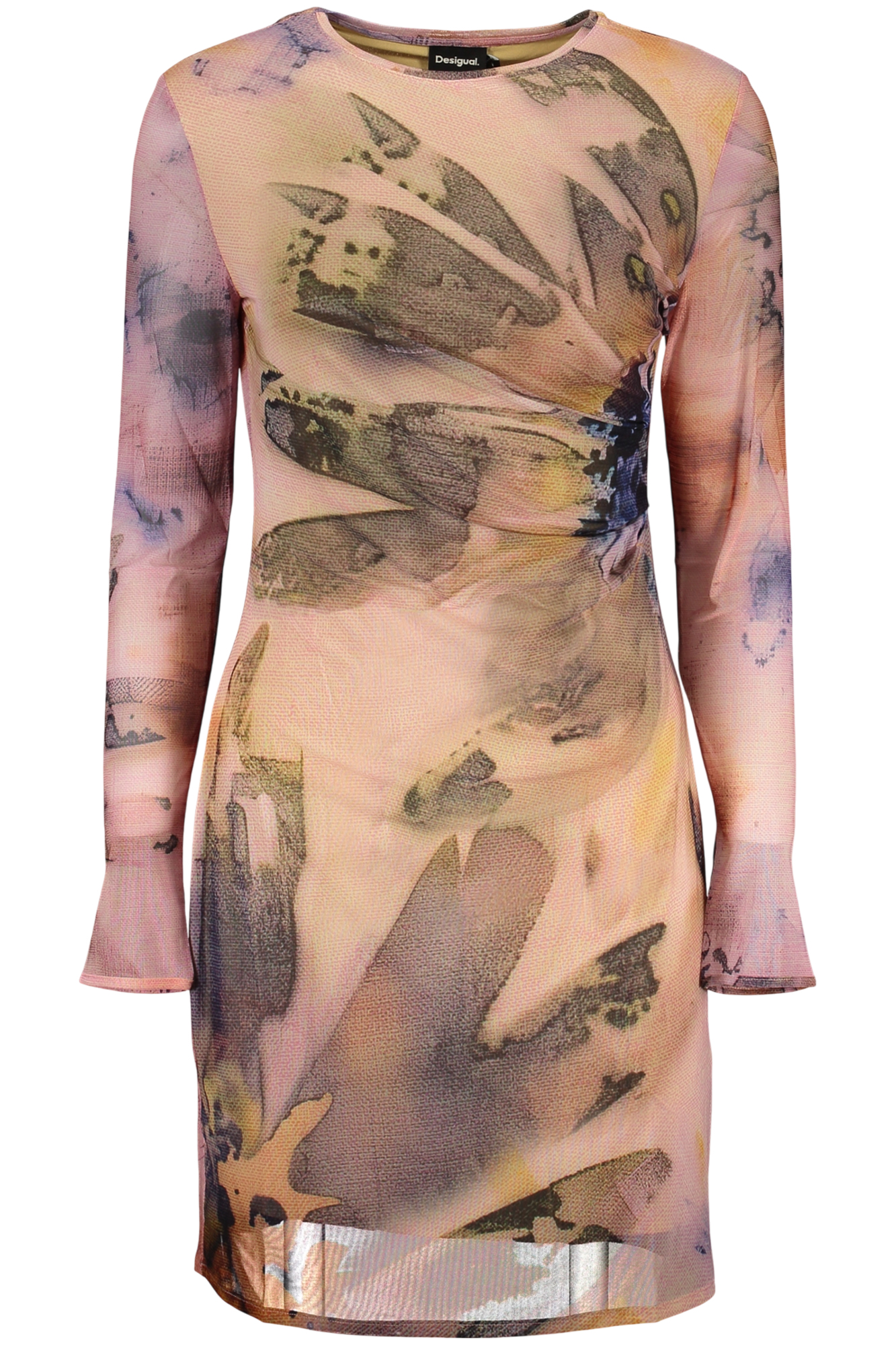 DESIGUAL WOMEN'S SHORT PINK DRESS DESIGUAL