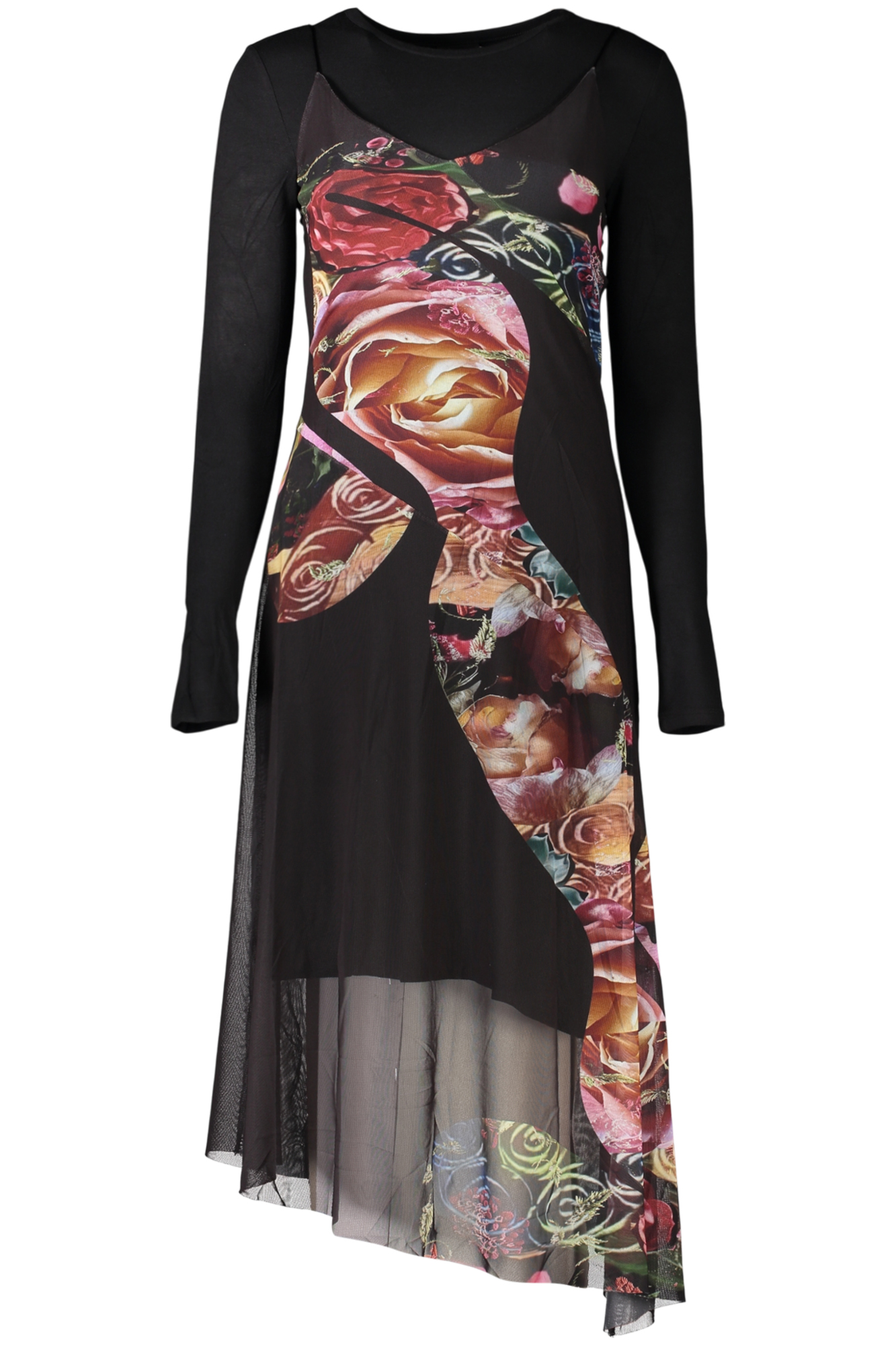 DESIGUAL WOMEN'S LONG BLACK DRESS - Image 3