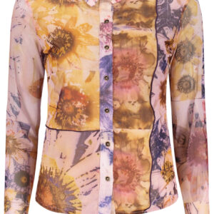 DESIGUAL WOMEN'S PINK LONG-SLEEVED SHIRT DESIGUAL