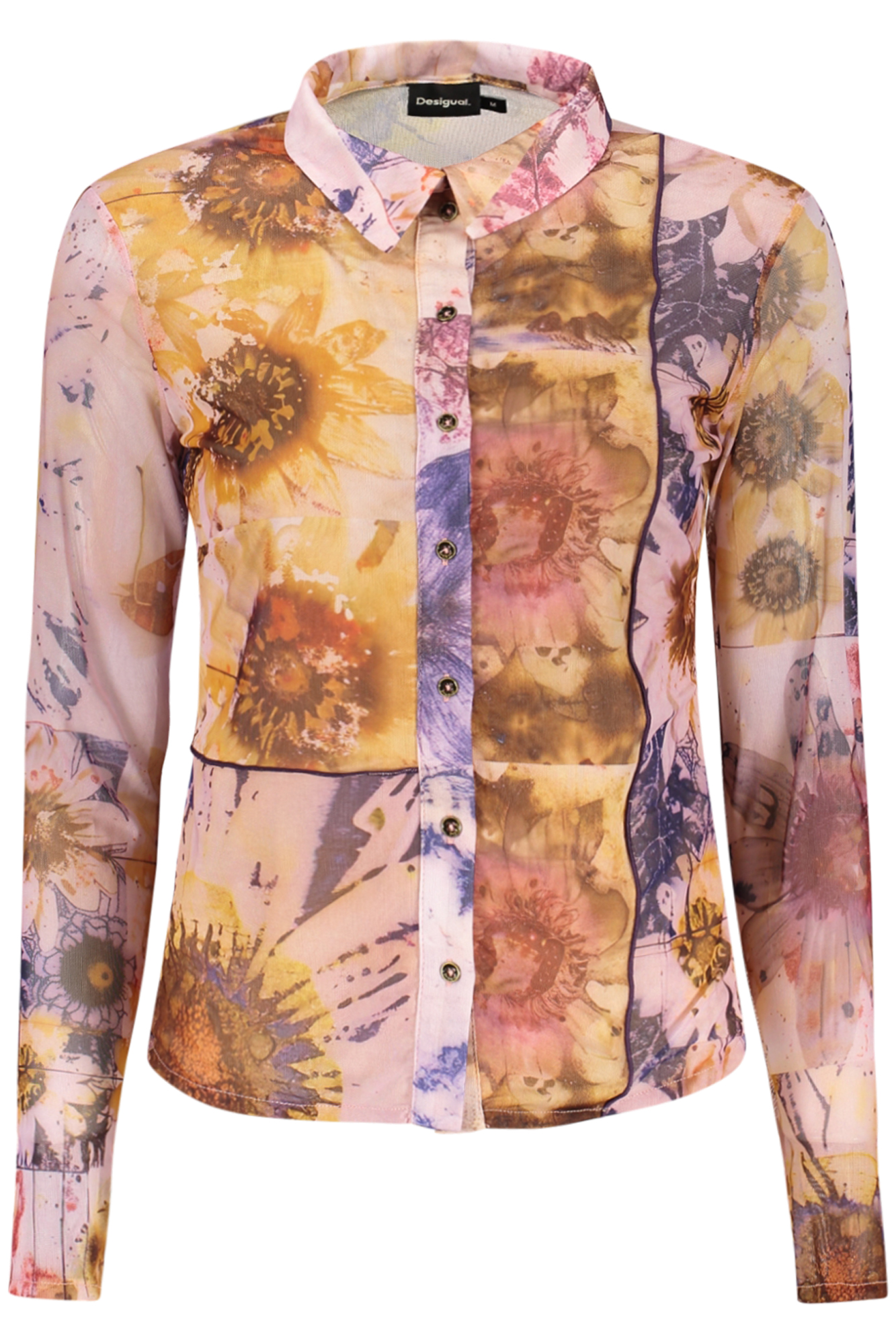 DESIGUAL WOMEN'S PINK LONG-SLEEVED SHIRT DESIGUAL