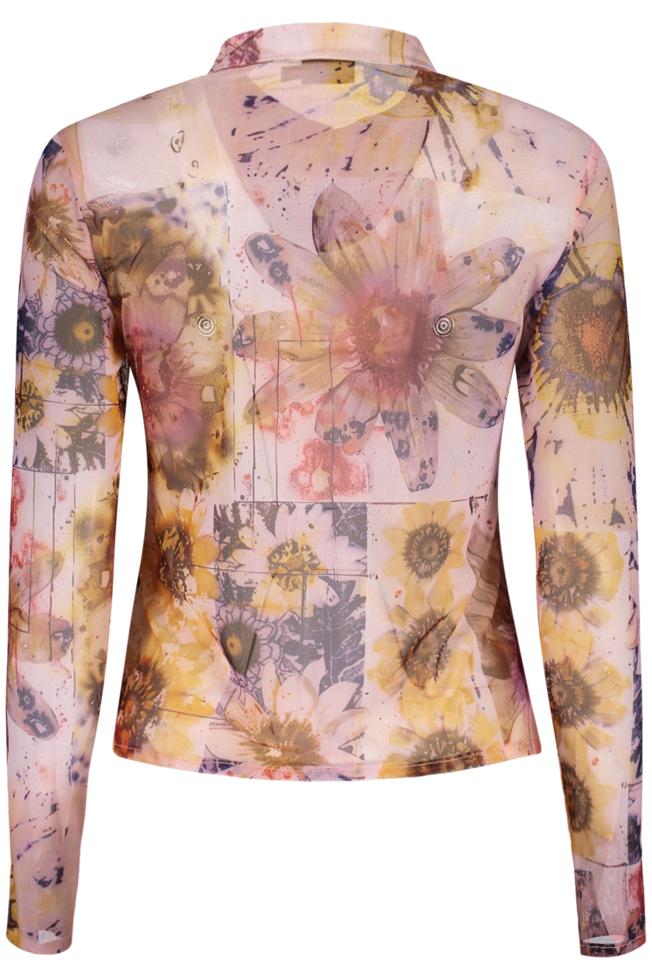 DESIGUAL WOMEN'S PINK LONG-SLEEVED SHIRT - Image 2