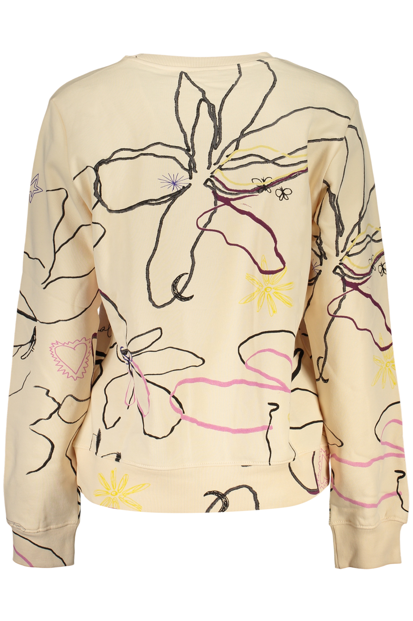 DESIGUAL WOMEN'S PINK ZIP-UP SWEATSHIRT - Image 2