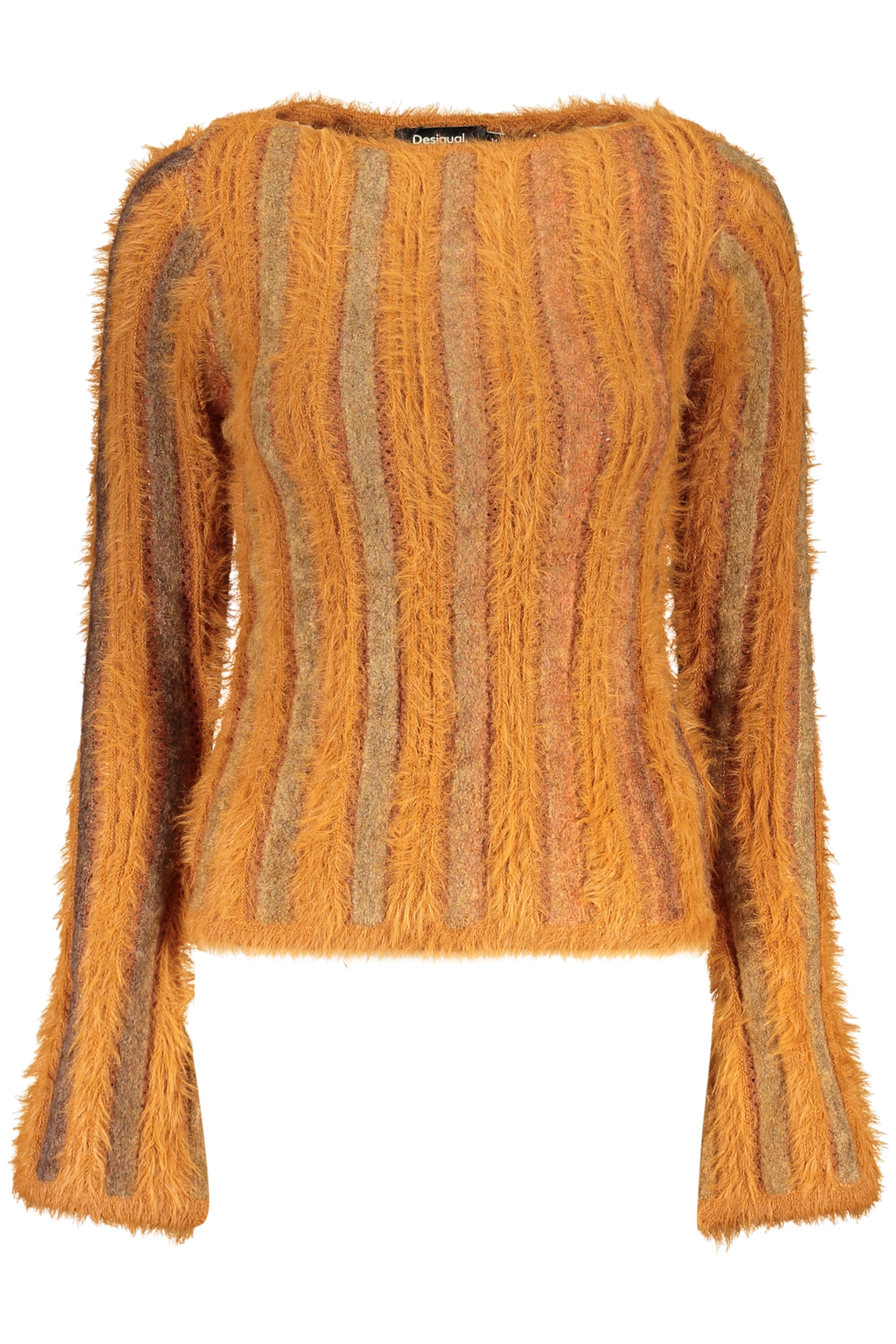 DESIGUAL WOMEN'S ORANGE SWEATER DESIGUAL