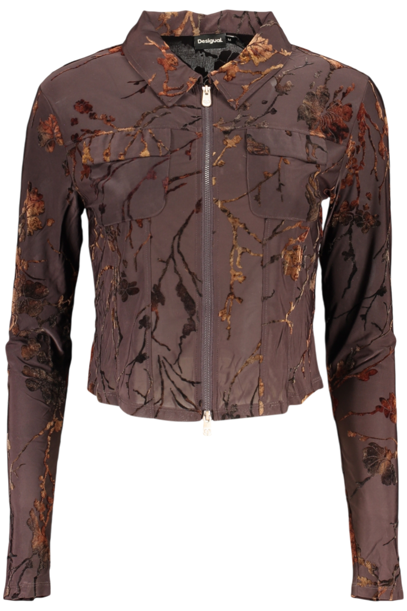 DESIGUAL WOMEN'S BROWN SWEATER DESIGUAL