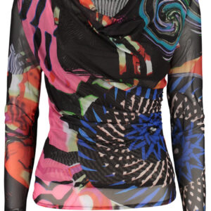 DESIGUAL WOMEN'S BLACK SWEATER DESIGUAL
