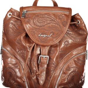 DESIGUAL WOMEN'S BROWN BACKPACK DESIGUAL