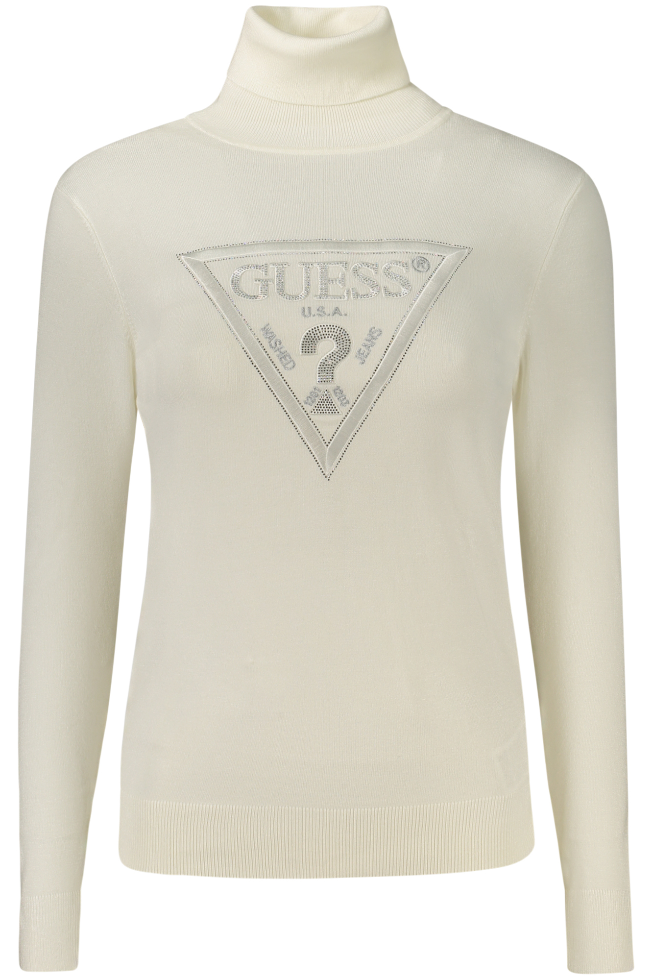 GUESS JEANS WOMEN'S WHITE SWEATER GUESS JEANS