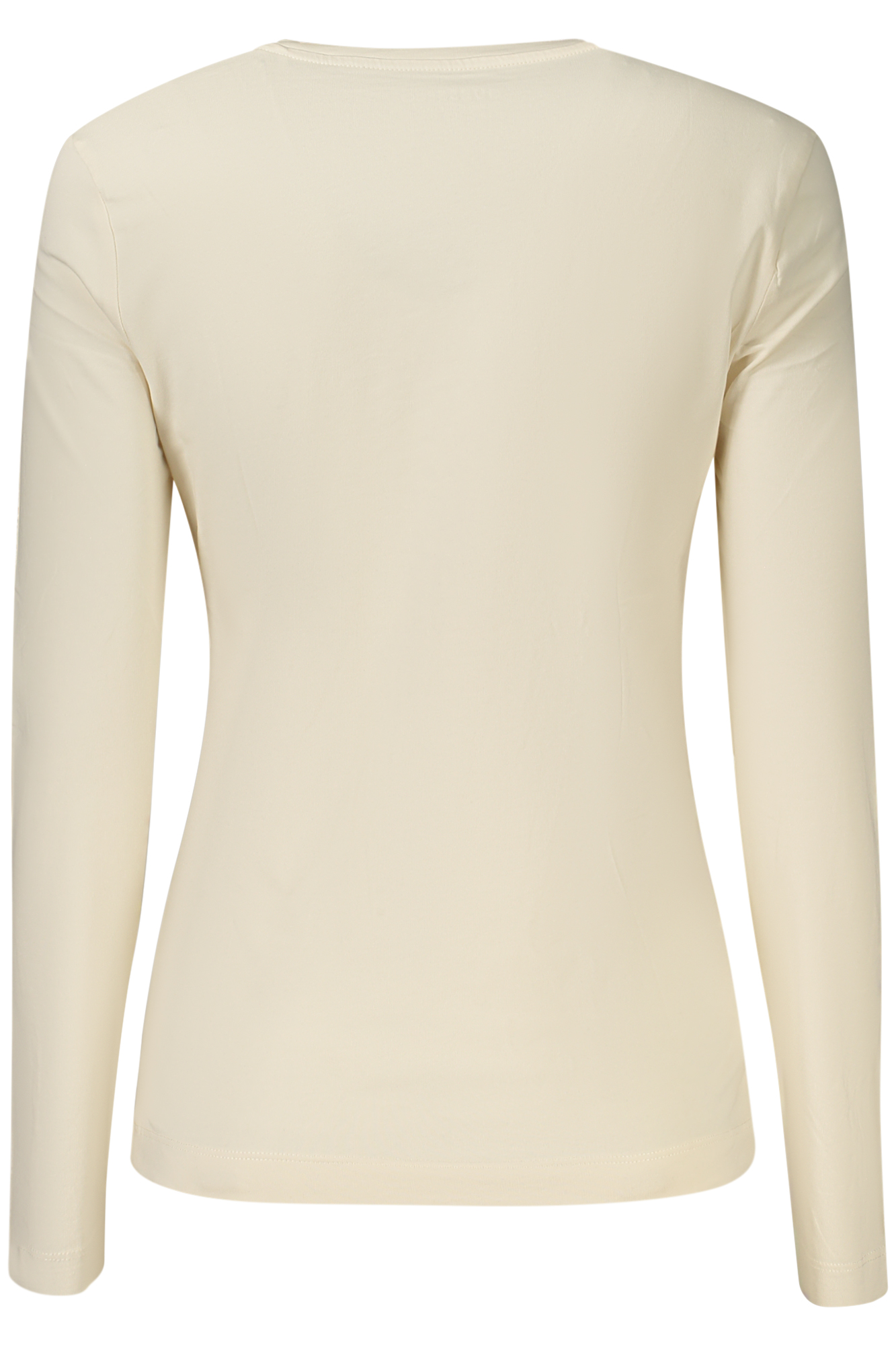 GUESS JEANS WOMEN'S LONG SLEEVE T-SHIRT BEIGE - Image 2