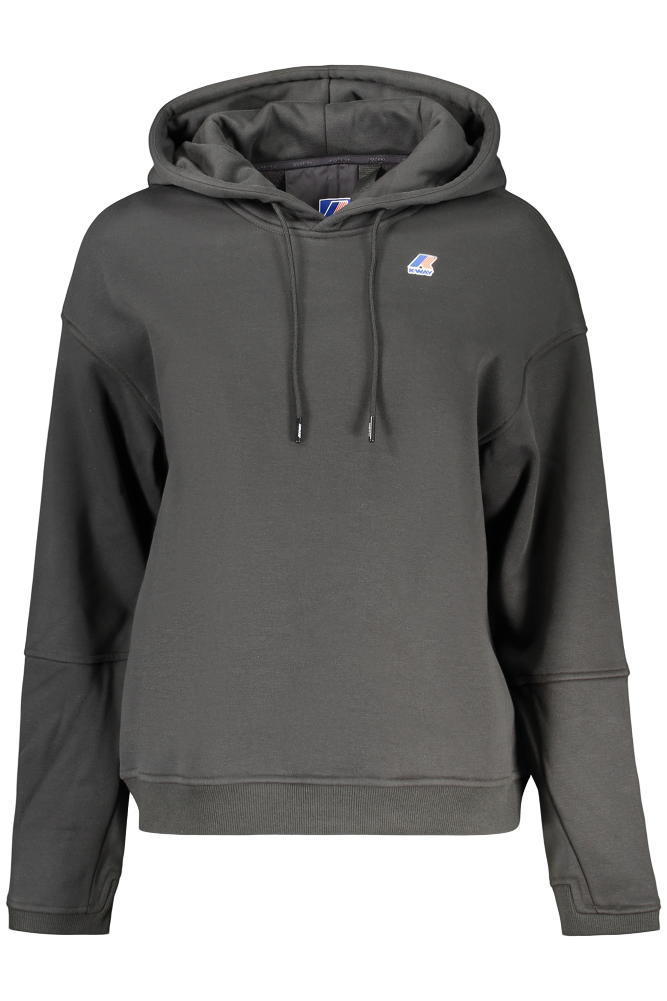 K-WAY MEN'S BLACK ZIP-LESS SWEATSHIRT K-WAY