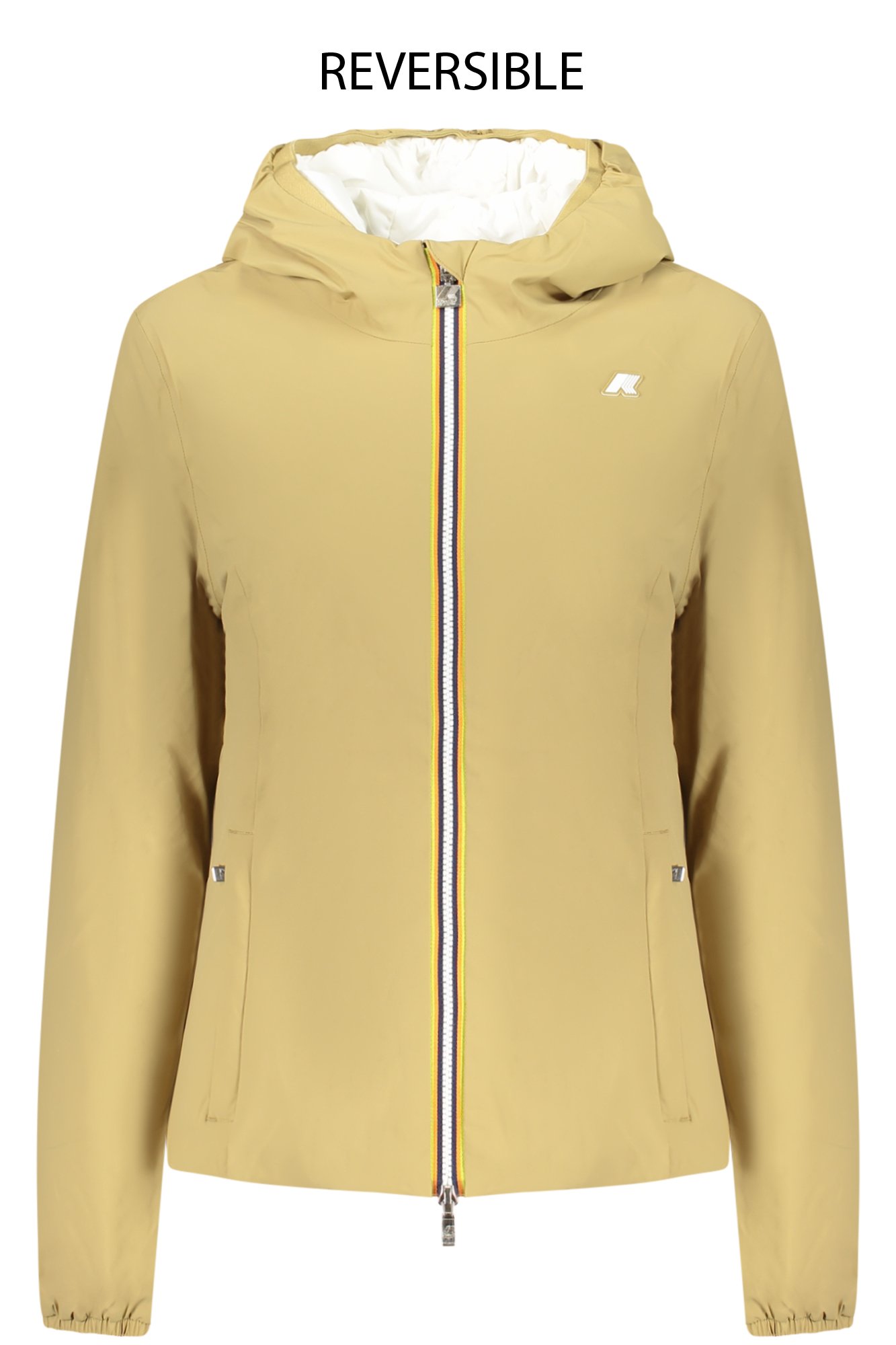 K-WAY WOMEN'S BEIGE JACKET K-WAY