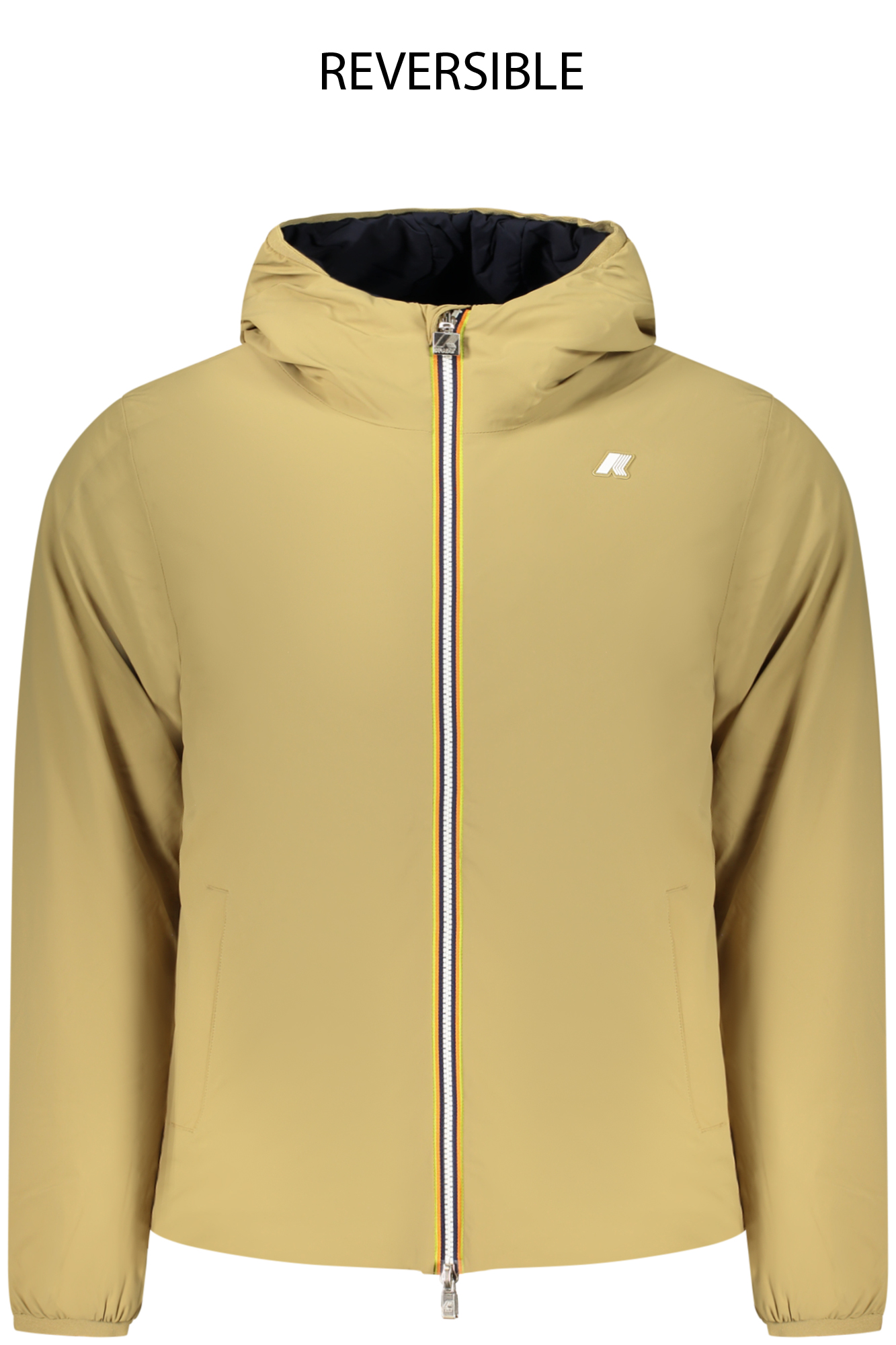 K-WAY MEN'S BEIGE JACKET K-WAY