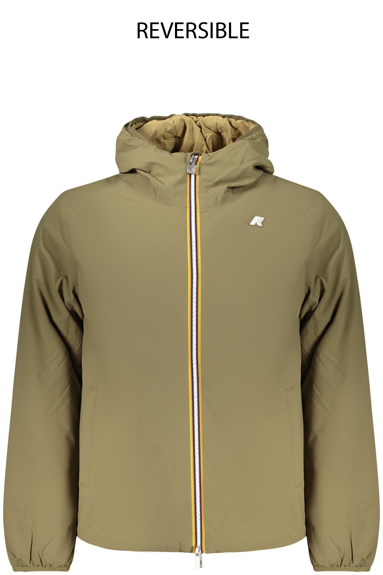 K-WAY MEN'S GREEN JACKET K-WAY