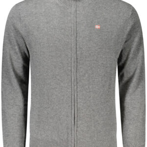 NAPAPIJRI MEN'S GREY CARDIGAN NAPAPIJRI