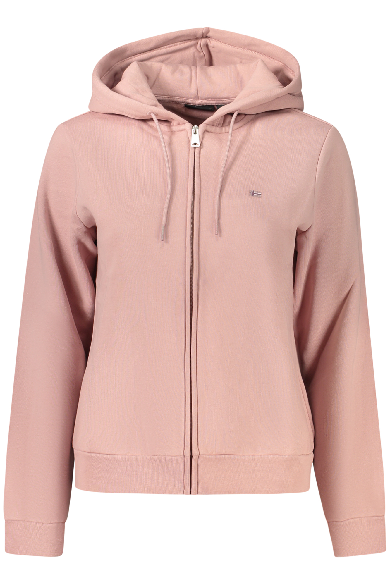 NAPAPIJRI WOMEN'S PINK ZIP-UP SWEATSHIRT NAPAPIJRI