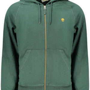 TIMBERLAND MEN'S GREEN ZIP-UP SWEATSHIRT TIMBERLAND