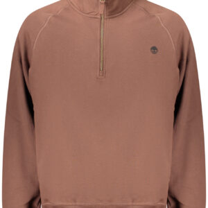 TIMBERLAND MEN'S BROWN ZIP-UP SWEATSHIRT TIMBERLAND