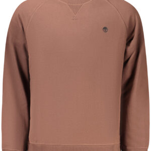 TIMBERLAND MEN'S BROWN ZIP-UP SWEATSHIRT TIMBERLAND
