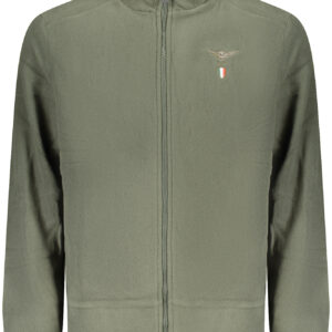 MILITARY ACADEMY MEN'S GREEN ZIP-UP SWEATSHIRT ACCADEMIA MILITARE
