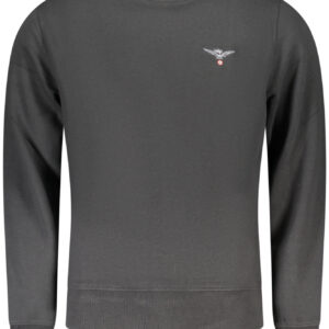 MILITARY ACADEMY MEN'S BLACK ZIP-UP SWEATSHIRT ACCADEMIA MILITARE