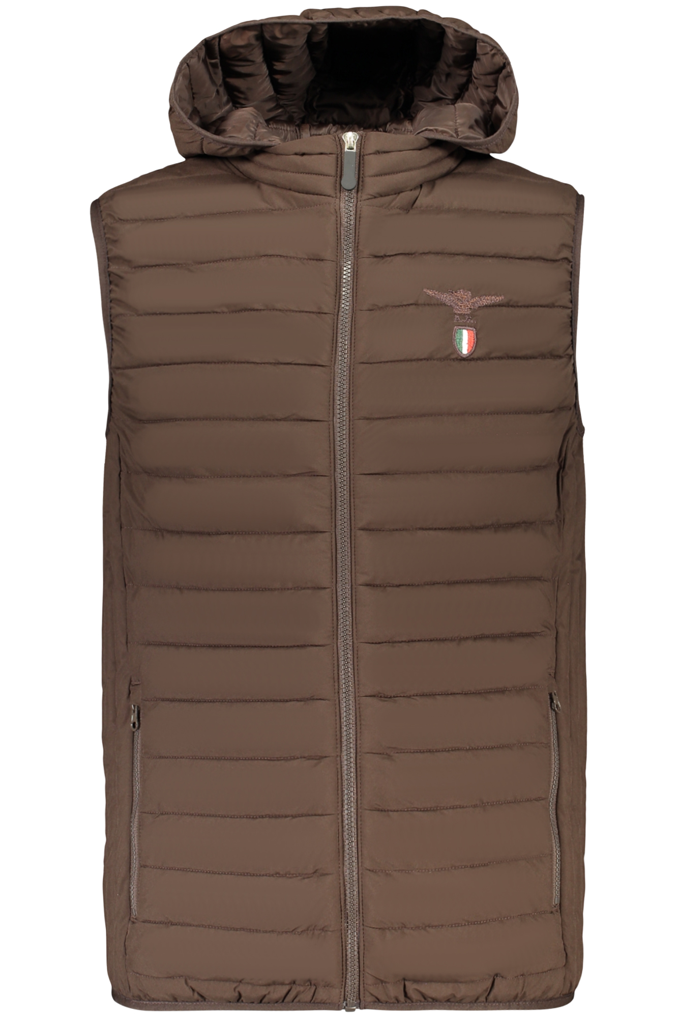 MILITARY ACADEMY MEN'S BROWN SLEEVELESS JACKET ACCADEMIA MILITARE