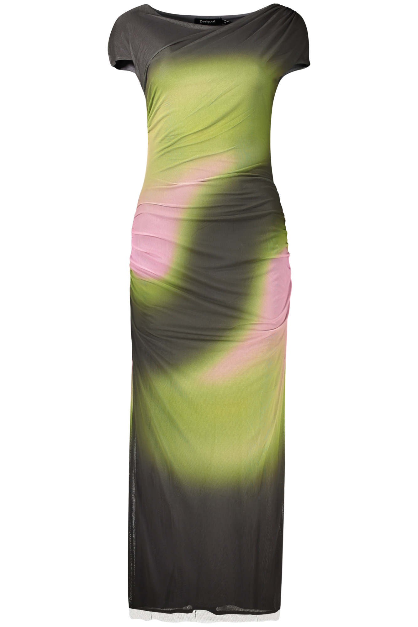 DESIGUAL WOMEN'S LONG DRESS GREEN DESIGUAL