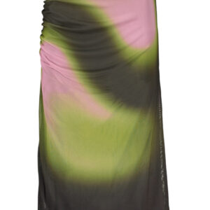 DESIGUAL WOMEN'S LONG GREEN SKIRT DESIGUAL
