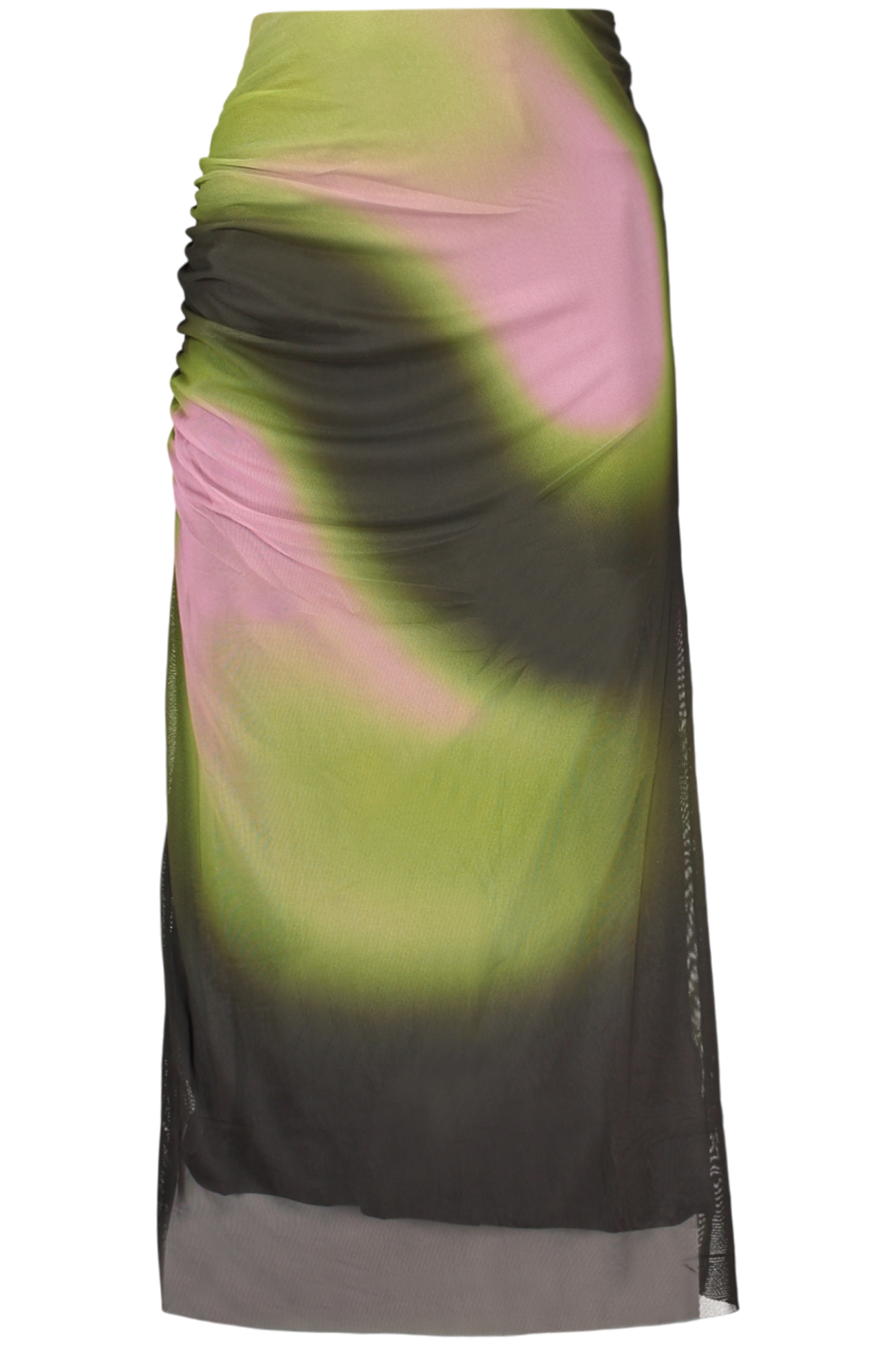 DESIGUAL WOMEN'S LONG GREEN SKIRT DESIGUAL
