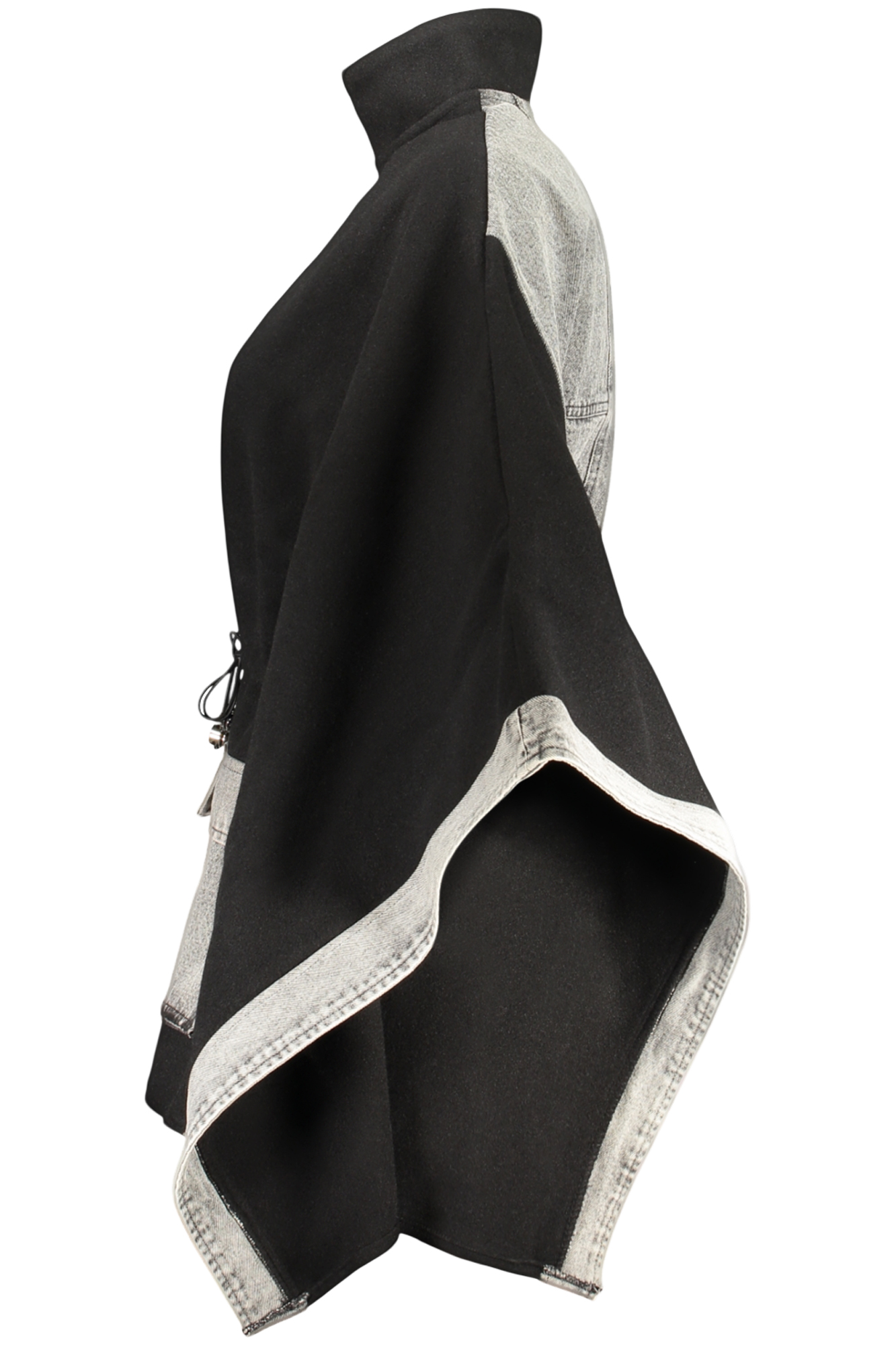 DESIGUAL WOMEN'S BLACK PONCHO - Image 3
